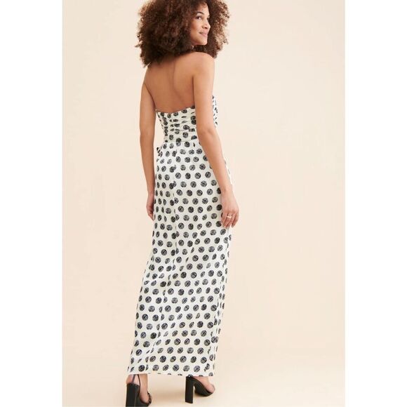 Hutch Strapless Polka Dot Dress Size 4P - Picture 4 of 10